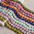 thumbnail image 4 of U8MO 10pcs 14mm Enameled Star Shape Ceramic Porcelain Loose Beads For Jewelry Making-Peach Pink, 4 of 6