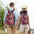 thumbnail image 4 of Fotbe Rose Flowers Mochila de Lona con Estampado, Mochila Duradera, Mochila Versátil de Alta Calidad, Mochila Compacta Vintage-Medium, 4 of 5