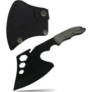 DOOM BLADE Hatchet with Sheath, Full Tang Small Camping Axe for Survival Woodworking with Wood Handle