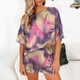 thumbnail image 2 of Women Non-Positioning Round Neck Short-Sleeved Shorts Home Service Pajamas Set, 2 of 2