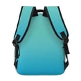 thumbnail image 4 of Gaeub Teal Turquoise Ergonomic Lightweight Laptop Backpack - Multiple Pockets for School, Work, Travel, Outdoor Activities -One Size, 4 of 5