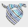 thumbnail image 3 of Bimba Blue Shibori Tie-Dye Printed Pure Silk Scarf For Hair Neck Head Bandanas For Women 40 x 40 Inches, 3 of 6