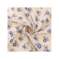 thumbnail image 4 of INSPIRE CHIC Women's Floral Printed 100% Cotton Scarves, Flowers Lace Trim Square Headscarf Neckerchief 26.8"x26.8" Flower-1-Beige Yellow, 4 of 6
