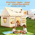 thumbnail image 5 of AMTPM Kids Play Tent with Mat,Large Children Play Tent with Thick Crawling Mat, Star String Lights and Colorful Bunting Flags, Indoor Outdoor Play Tent for Toddlers, 5 of 9