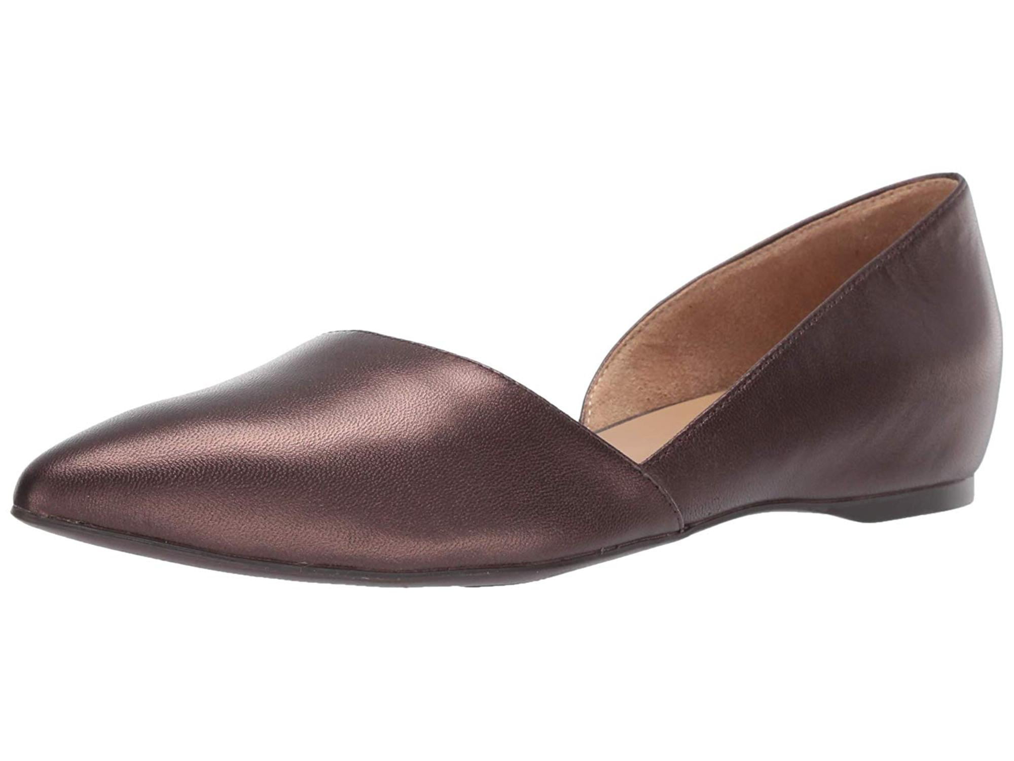 Naturalizer - Naturalizer Womens Samantha Leather Pointed Toe Slide Flats - Walmart.com