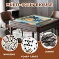 thumbnail image 5 of Mahjong Mat 31.5" x 31.5" Abstract Tropical Palm Trees Geometric Pastel Non-Slip Noise Reduction American Mahjong Tiles Table Cover for Dominoes Poker Card Board Games Gift, 5 of 8