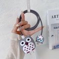 thumbnail image 1 of Cute Owl 3D Stereoscopic Silicone Charger USB Cable Protector Data Line Cord Protective Case For iPhone 18W/20W Winder Organizer Grey, 1 of 6