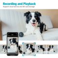 thumbnail image 5 of VIMTAG Cámara para mascotas, cámara para mascotas HD de 2,5 K, visión panorámica/inclinación de 360° con audio bidireccional, cámara para perros con aplicación de teléfono, alarma de seguimiento de mo, 5 of 5