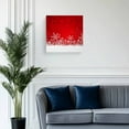 thumbnail image 2 of Canvas Print Wall Art Oil Paintings Winter Snowflake Merry Christmas Picture Prints Artwork for Living Room Kitchen Bathroom Bedroom, 2 of 9