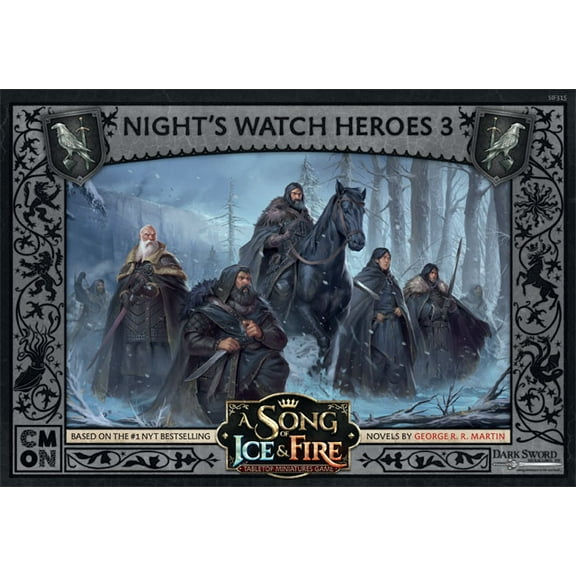 A Song Of Ice And Fire Miniatures Game: Night's Watch Heroes 3 CMN SIF315