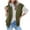 Green, variant on Inleife Womens Outerwear Vests Women Solid Hooded Puffer Women 2025 Zip Up Sleeveless Quilted Vests With Pockets Coat