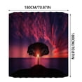 thumbnail image 3 of Clearance Shower Curtain 70x70 Inch With 12 Plastic Hooks Waterproof Shower Curtain Bathroom Heavy Side Shower Curtain Machine Washable Quick Dry Shower Curtain Liner Long, 3 of 8