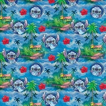 Springs Creative 43" Cotton Lilo & Stitch Hawaiian Nights Sewing & Craft Fabric By The Yard, Multi