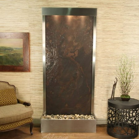 Adagio Fountains Tranquil River Natural Stone/Metal Wall Fountain