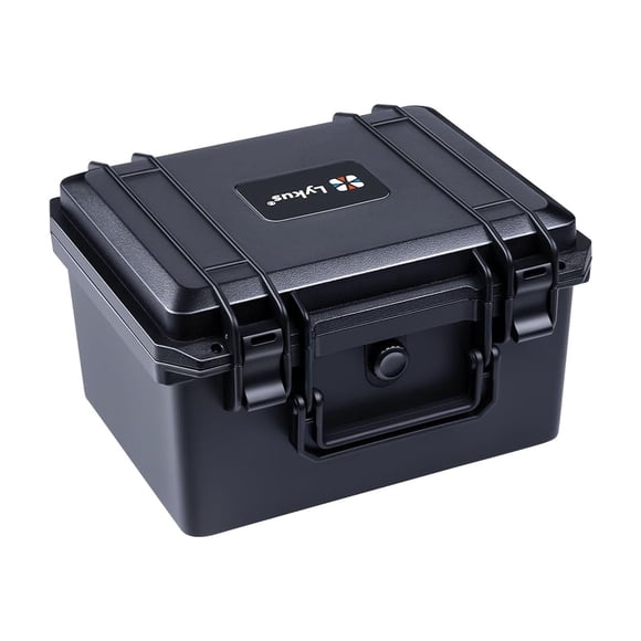 Lykus HC-2520 Waterproof Hard Case with Foam, Interior Size 9.8x7.5x6.1 inch, Suitable for Pistol,Microphone,Recorder,an