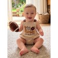thumbnail image 4 of RUINIXCW Newborn Baby Boy Girl My First Football Season Outfit Romper Overalls Infant Boys Girls Clothes Rugby Embroidery Backless Sleeveless Bodysuit, 4 of 10