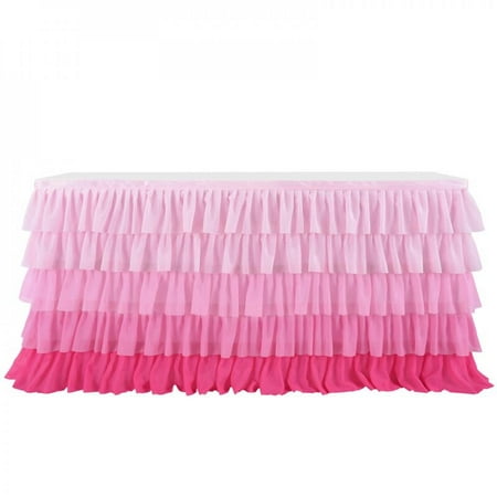 

Rainbow Tablecloth Table Skirt 6 Colors Rectangular Table Birthday Party Christmas Decoration