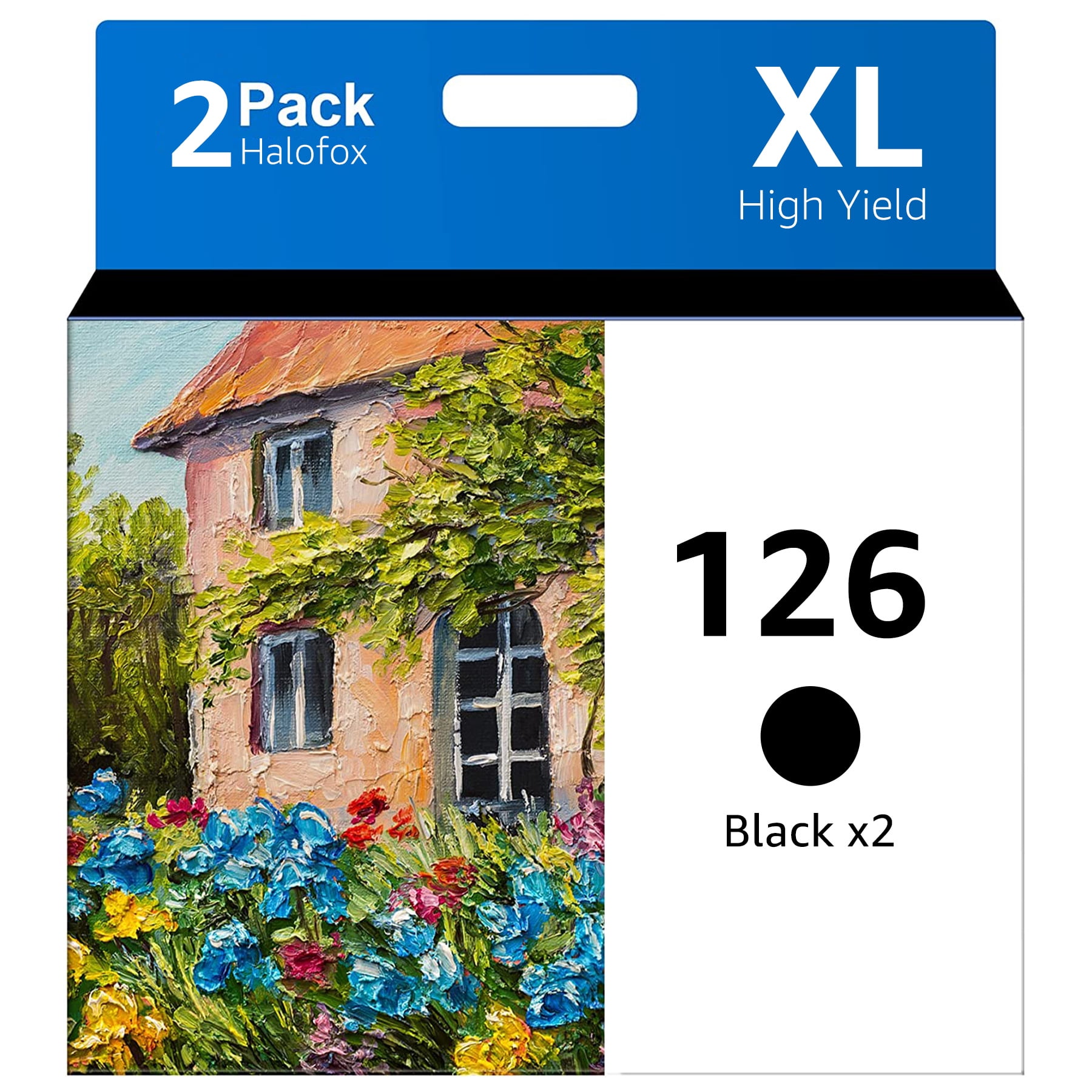 126XL T126 126 Black Ink Cartridges Replacement for Epson Workforce 435