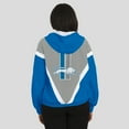 thumbnail image 5 of Women's WEAR by Erin Andrews Blue/Silver Detroit Lions Retro Crinkle Full-Zip Hoodie Windbreaker, 5 of 5