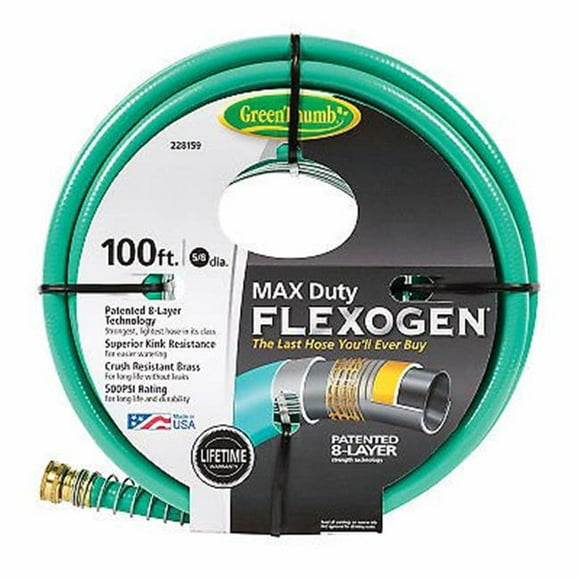 Fiskars 0,625 Po x 100 Pi Pouce Vert Tuyau Flexogène à Usage Maximal
