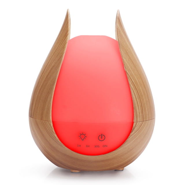 Humidifiers For Bedroom,Air Humidifier,Aromatherapy Essential Oil Diffuser Humidifier 300ml High Mist Output For Large Room Home Waterless 7 Color LED Lights Cool Mist Humidifier Diffuse