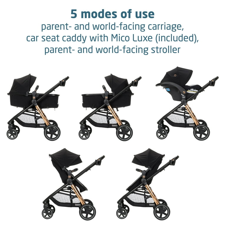 Maxi-Cosi Zelia² Luxe 5-in-1 Modular Travel System with Safety Car