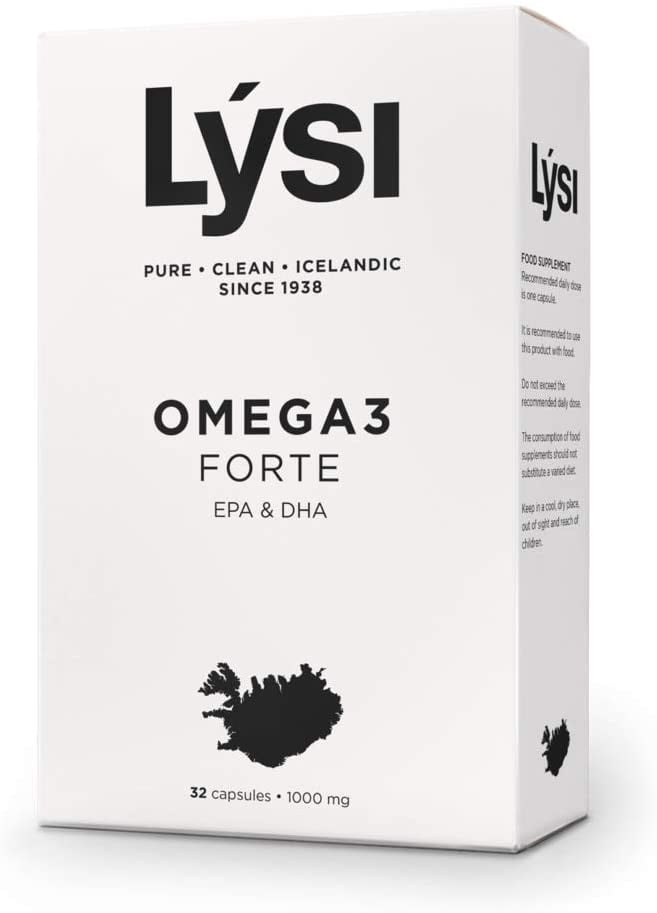 Lysi Omega-3 Forte Capsules with EPA and DHA, Fish Oil 32 Capsules 1000mg -  Walmart.com