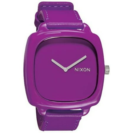 Nixon Women's Shutter A167698 Purple Leather Quartz Fashion Watch