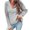 Gray, variant on Herrnalise Women’s Casual V Neck Long Sleeve Half Zip Pullover Sweaters Solid Collar Ribbed Knitted Loose Slouchy Jumper Tops S-XL