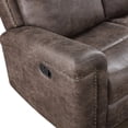 thumbnail image 3 of New Classic Furniture Quade 2-Piece Fabric Power Loveseat and Sofa Set in Mocha, 3 of 15