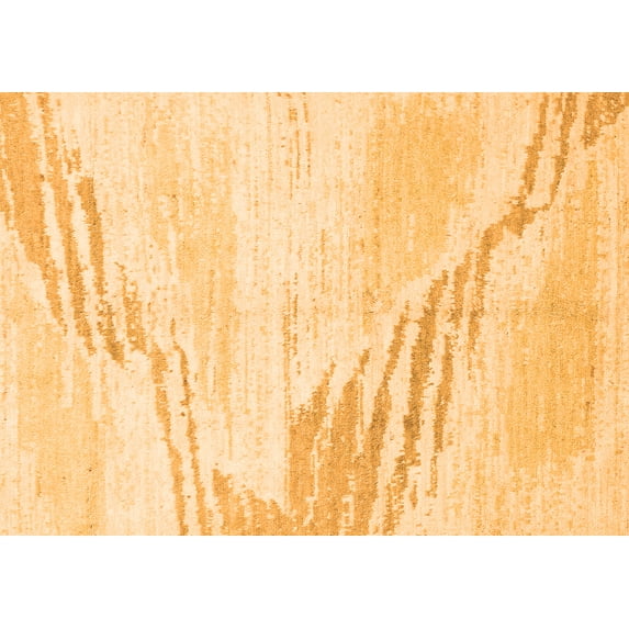 Ahgly Company Indoor Rectangle Solid Orange Modern Area Rugs, 8' x 10'