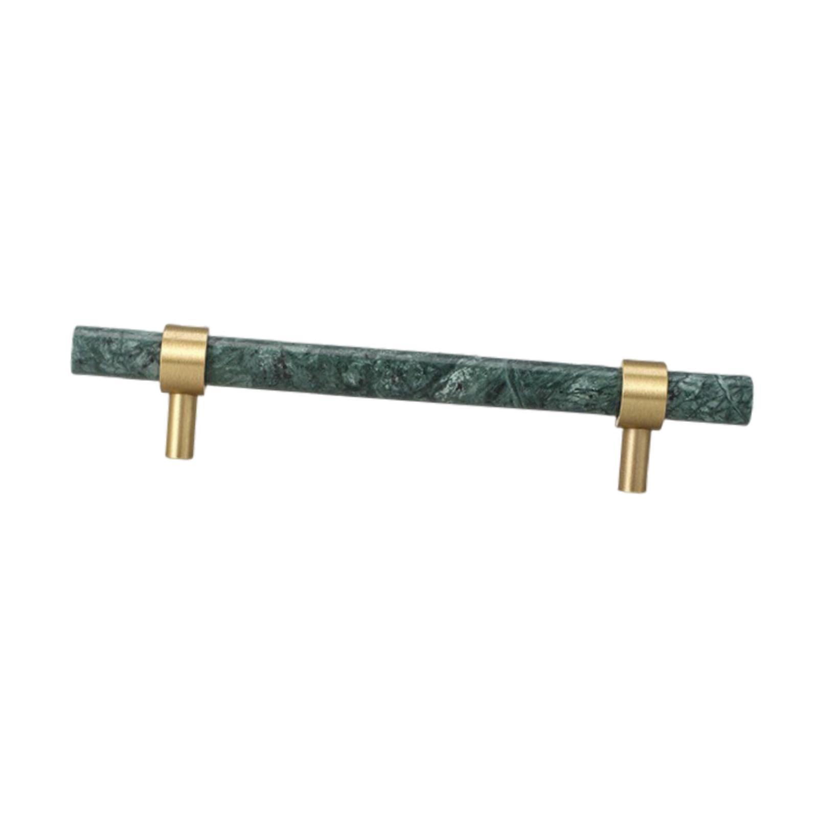 Drawer Handle Cabinet Pulls Marble Brass Material Elegant Design for Kitchen Bathroom Dresser Decor