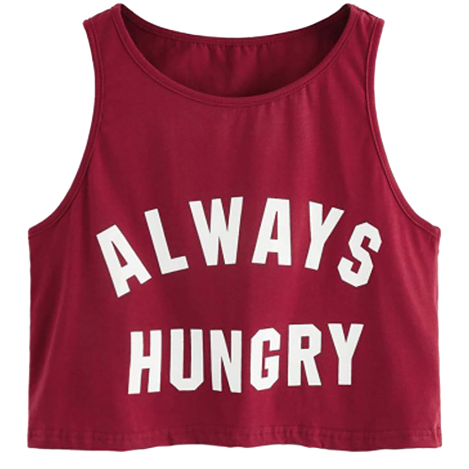 ALWAYS HUNGRY Ladies Sleeveless Letter 