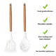 thumbnail image 3 of Juego de utensilios de cocina para cocinar con mango de madera para utensilios de cocina antiadherentes - Utensilios de cocina de madera, 3 of 5