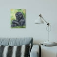 thumbnail image 3 of Stupell Industries Baby Gorilla Animal And Flower Green Watercolor Painting Canvas Wall Art by George Dyachenko, 3 of 3