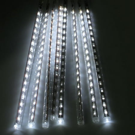 12v Ac Christmas Lights 50CM 8 Tubes Christmas LED Meteor Shower Rain Lights Snow Falling Raindrop Cascading Outdoor AC 110 - 240V ()