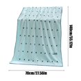 thumbnail image 3 of RKSTN Couple Bath Towels Soft Absorbent 28x55in Heart Love Beach Towel Cyan, 3 of 6
