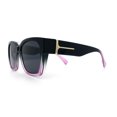 thumbnail image 6 of Polarized Oversized High Temple Horn Rim Fit Over Fashion Sunglasses Black Pink - Black, 6 of 8