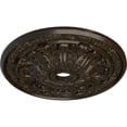 thumbnail image 3 of 30"OD x 3 7/8"ID x 3 1/4"P Flagstone Ceiling Medallion (Fits Canopies up to 3 7/8"), Hand-Painted Stone Hearth Crackle, 3 of 6