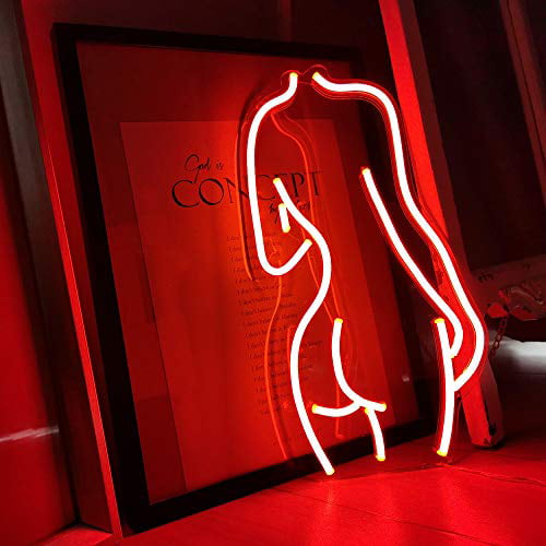 Red Sexy Lady Back Neon Sign Lights (Red) - Walmart.com