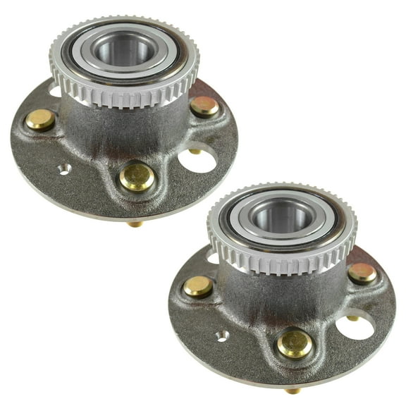 TRQ Rear Wheel Bearing Hub Assembly Pair for Honda Civic SI Left & Right BHA53718