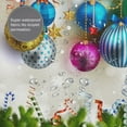 thumbnail image 6 of JOOCAR Merry Christmas Colorful Xmas Balls Pine Branches Polyester Shower Curtain for Bathroom 72x72, 6 of 7