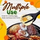 thumbnail image 3 of 2 in 1 Handle Turn of Tongs, Spatula Tong for Fried Egg, Nylon Bread Tongs, Cooking Tool, Kitchen Utensils, 3 of 5