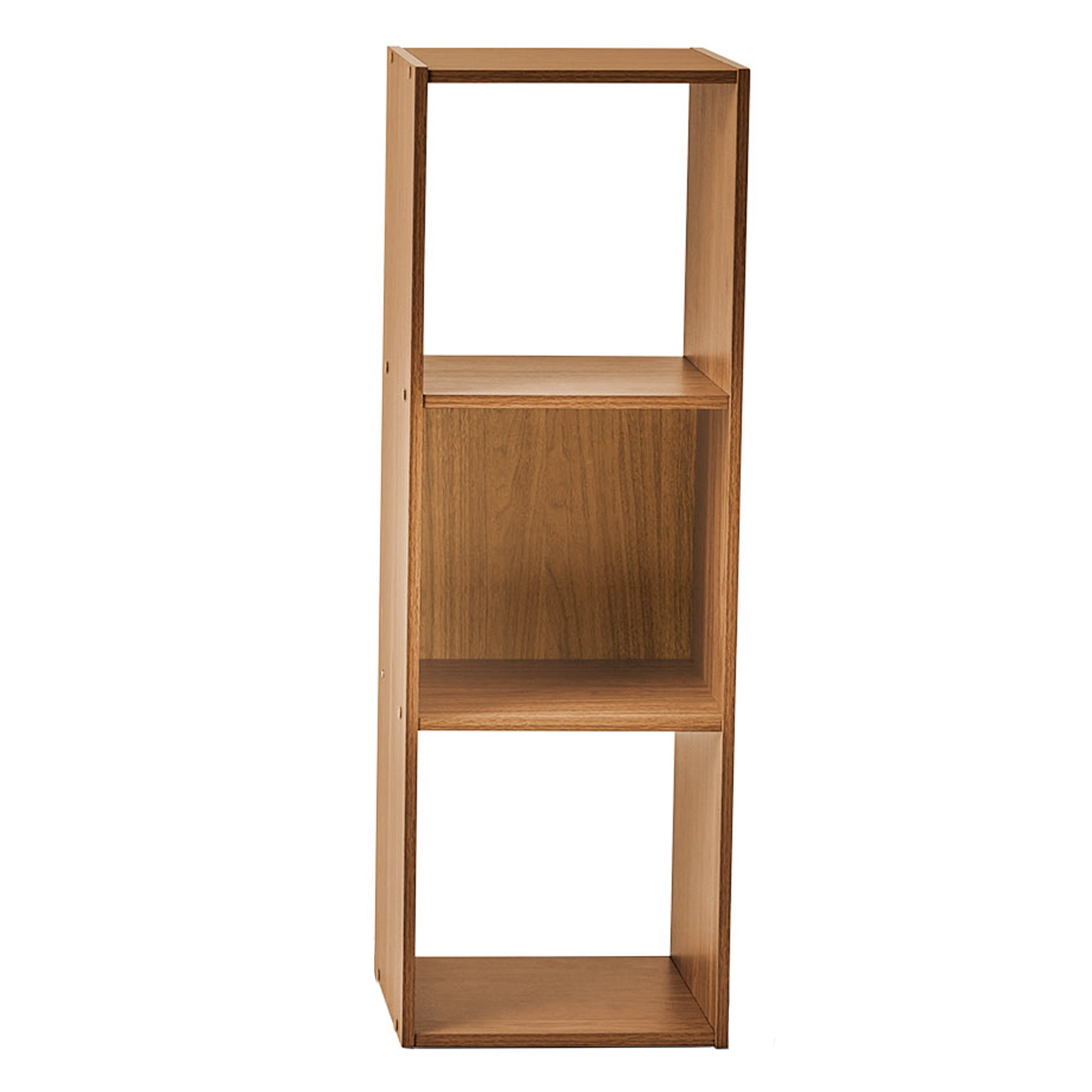 Mainstays 3 Cube Storage Organizer, Warm Walnut