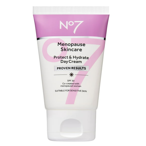 No7 Menopause Skincare Protect & Hydrate Day Cream with Niacinamide, Vitamin C & SPF 30, 1.69 oz