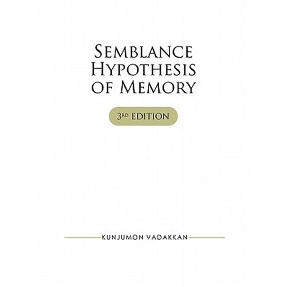 Pre-Owned Semblance Hypothesis of Memory (Paperback)