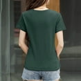 thumbnail image 6 of Pimfylm T Shirts for Women Graphic, Women's Short Sleeve T-Shirts Loose Fit Oversize Casual Comfort Crewneck Shirts(Green,L), 6 of 6