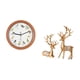 thumbnail image 5 of Estatuas De Renos Europeos, Artesanía Coleccionable, Escultura Para Amantes De Los Ciervos, Reloj De Pared Con Pájaro Cantor, Reloj Colgante, Decoración Para Paredes, Cocina, Decoración Del, 5 of 8
