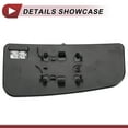 thumbnail image 4 of Reemplazo de vidrio del espejo de remolque de 1 set único para Ford F150 2015-2022 lado del conductor inferior izquierdo con placa de respaldo No.FL3Z17K707V vidrio real plástico, 4 of 6