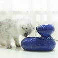 thumbnail image 2 of Pet Fountain Automatic Ceramic Lotus Cat Water Fountain Pet Drinking Fountain, 2 of 8